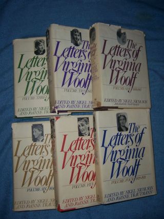 The Letters Of Virginia Woolf/1st Ed/6 Volumes/hcdj/biography/literary