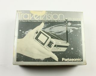 Panasonic Travelvision TR - 1030P UHF VHF Travel Portable TV Television Vintage 2
