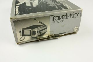 Panasonic Travelvision TR - 1030P UHF VHF Travel Portable TV Television Vintage 3