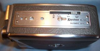 Keystone K33 Olympic 8mm Film Motion Picture Movie Camera Elgeet f2.  3 E 2.  5 Lens 2