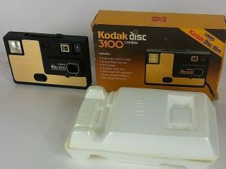 Vintage Kodak 3100 Disc Camera With Box And Film Great