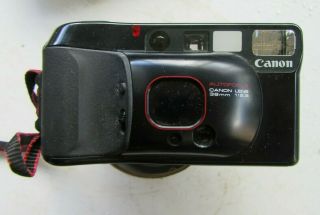 Vintage Canon Sure Shot Supreme Point Shoot Camera W/case 38mm 1:2.  8 Autofocus