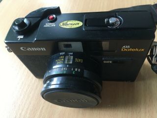 Vintage film Camera Japan CANON A35 Datelux (1977) 40mm f/2.  8 Rangefinder 35mm 7