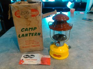 Vintage Dura Camp Lantern.  Box.  730.  Single Mantle.  Instructions.