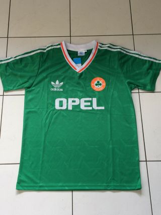 1990 Republic Of Ireland Shirt World Cup 90 Large Retro,  Vintage Roi 1991 1992