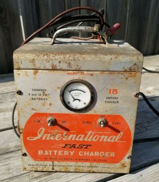 Vintage International Fast Battery Charger - Tractor Truck Car