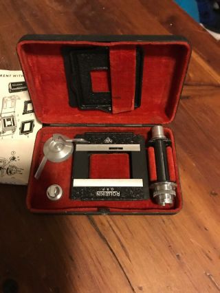Vintage Rollei Rolleikin 35mm Film Adapter Kit For Rollei Tlr Cameras