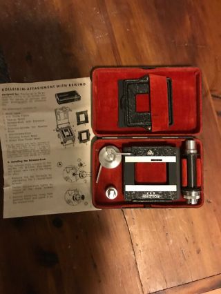 Vintage Rollei Rolleikin 35mm Film Adapter Kit for Rollei TLR Cameras 3
