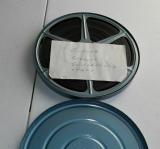 Vintage 8mm Home Movie Film Reel - 7 Inches - Europe - Germany Switzerland - Italy
