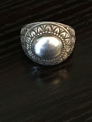 Wonderful Vintage Native American Sun Ring Sterling Silver 8 G Sz 7 1/2 4