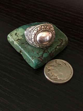 Wonderful Vintage Native American Sun Ring Sterling Silver 8 G Sz 7 1/2 8