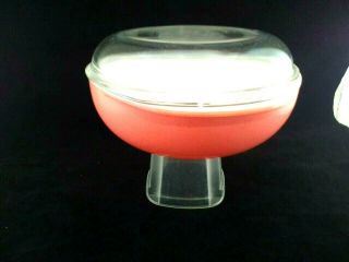 Vintage Pyrex 024 2 qt.  Pink Speckled Desert Dawn Round casserole 4
