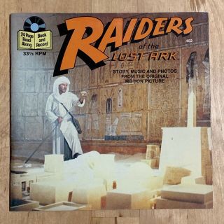 Raiders Of The Lost Ark - 24 Page Read - Along Book And Record - Indiana Jones