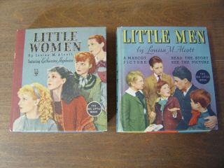 2 Big Little Book Little Men Little Women Louisa M.  Alcott 1934 1150 / 757