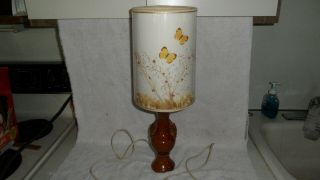 Vintage Signed Van Briggle High Glaze 20 " Pottery Lamp Shade Unused??