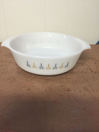 Vintage Fire King Candle Glow 1 1/2 Qt.  Round Casserole Baking Dish 437