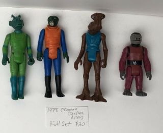 Cantina Crew 1978 Vintage Star Wars Action Figures Greedo Snaggletooth Walrusman