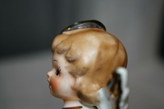 Vintage August Angel of the Month Figurine Holding Beach Ball 6