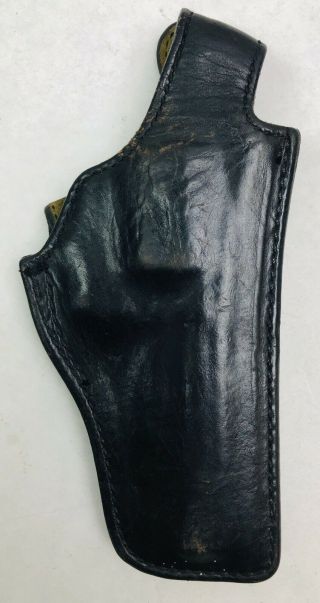 Vintage Safariland Black Leather Holster For S&w K Frame Model 29 Md/fr
