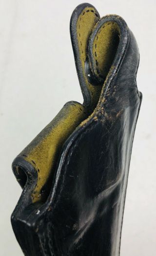 vintage Safariland Black Leather Holster for S&W K Frame model 29 MD/FR 6
