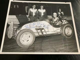 Vintage 1963 Don Brown Signed 8x10 B&w Photo Noted Car Builder