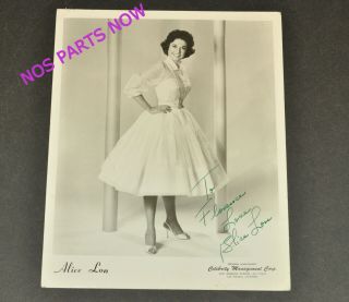 Vtg Alice Lon Autograph Signed Photograph 8 X 10 Lawrence Welk Show Lead Singer