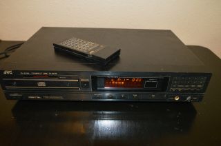 Vintage Jvc Single Cd Player Xl - Z444 Remote Rca Analog & Digital Output