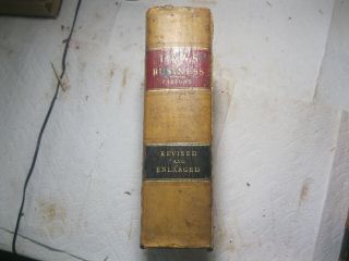 Vintage Leather Book Laws Of Business Printed In 1886 And The Dominion Of Canada