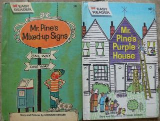 2 Vintage Wonder Easy Reader Books Mr.  Pine 