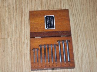 Vintage Brown & Sharpe 1/4 " – 1” Model 672 Taper Parallel Block Set Box