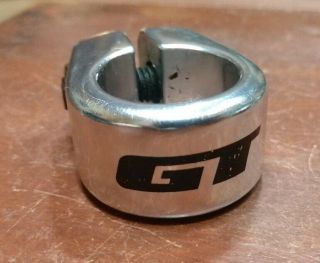 Vintage Gt Dyno Bmx Seat Clamp Old School Freestyle Part,  Chrome