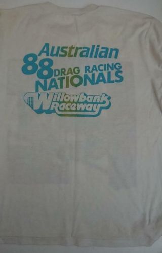 Vintage Drag Racing T - Shirt - 1988 Australian Nationals Willowbank Raceway 2