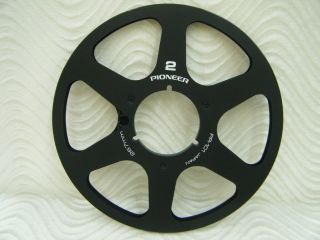 Black Pioneer Pr - 101 Anodized Aluminum Metal 10.  5 " Reel For 1/4 " Tape Made Usa