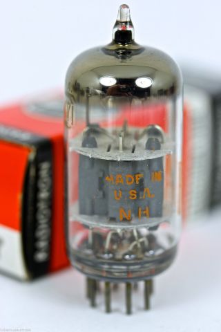 1960 ' s NOS RCA 12AY7 LOW - NOISE AMPLITREX TUBE for Fender Pro 5F6A amps 3