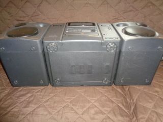 VTG SONY Boombox CD Radio Cassette recorder CFD 758 w/ MEGA BASS 5