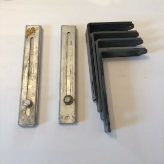 Set Of 4 L - Brackets And Slide Bars For Altec 805b 1005b Or 1505b Horn