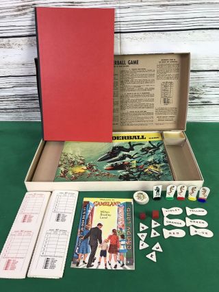 Complete Vintage 1965 James Bond 007 Thunderball Board Game Milton Bradley