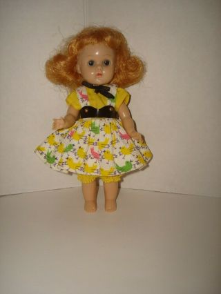 Vtg 1954 Ginny Vogue Doll My Kinder Crowd Dress 23 Fit Mdm Alex/muffie/8 "