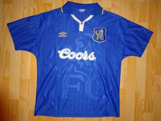 Vintage Umbro Chelsea 1995 - 97 Home Football Shirt Jersey Size L Large