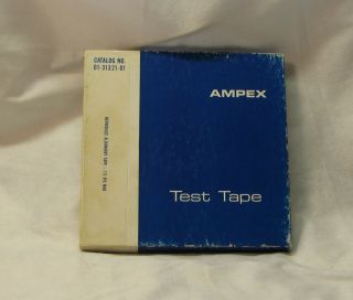 Ampex Test Tape Reproduce Alignment Tape 7.  5ips Nab 01 - 31321 - 01