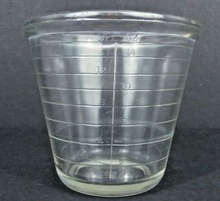 Vintage Hazel Atlas Clear Glass Measuring Cup Bowl 2 Cup Depression Glass