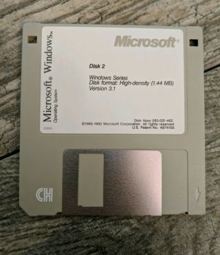MICROSOFT WINDOWS 3.  1 Floppy 3.  5 3 1/2 Disk Vintage Retro & IBM PC DOS7 5