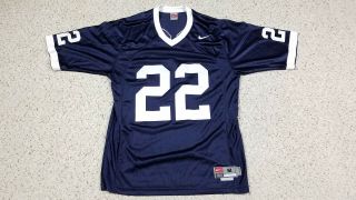 Penn State Nittany Lions 22 Nike Football Jersey Sewn Adult Size M Psu Vtg 90s