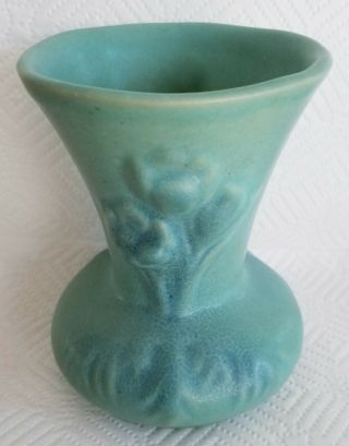 Vintage Van Briggle Art Pottery Vase Floral Blue Estate Found