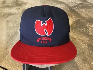 Vintage Wu Tang “limited O.  G.  ” Hat Cap,  Blue & Red,  Snapback