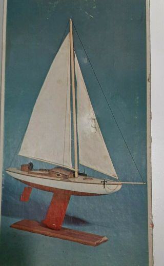 Vintage Sterling Models Wood Boat Kit Sailfish Rc / Operation Sail Boat
