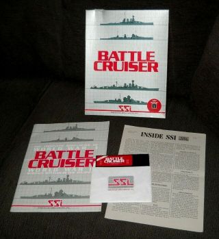Vintage Ssi Battle Cruiser Wwi &wwii Surface Battles Video Game For Apple Ii 48k