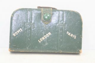 Vintage Travel Manicure Set - West Germany - Case Looks Like Suitcase
