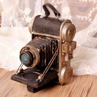 Vintage Resin Old Camera Model Display Desktop Figurine Decorative Antique