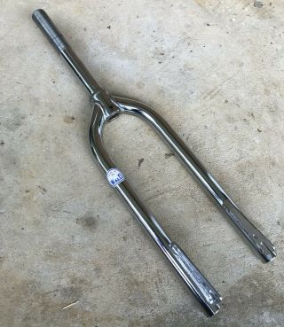 Nos Wald Old School Vintage Heavy Duty Chrome 20 " Bmx Fork - Made In Usa